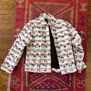 Vintage red white and blue jacket
